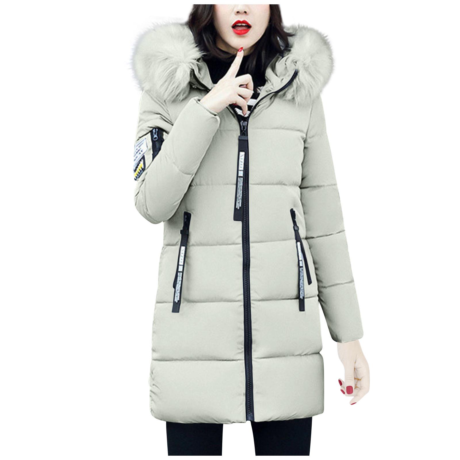 

Women s Fashionable Casual Winter Cotton Coat - Plus Size, Mid-Length, Loose Fit, Thickened Down-Filled Cotton Jacket XXXL