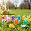 Easter Soft Bunny Squeeze Ball Stress Relief Fidget Toy Kids Birthday Party Favors Easter Party Egg Basket Fillers Boy Girl Gift