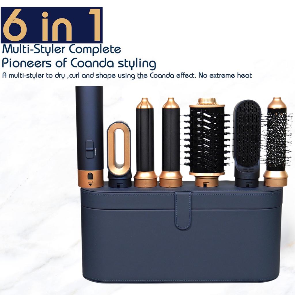 New Hair Dryer 6 In1 Multi Hair Styler Curling Iron Hair Straightener With Hair Brush Hairdryer For Hair Dryer Hair Multi Styler