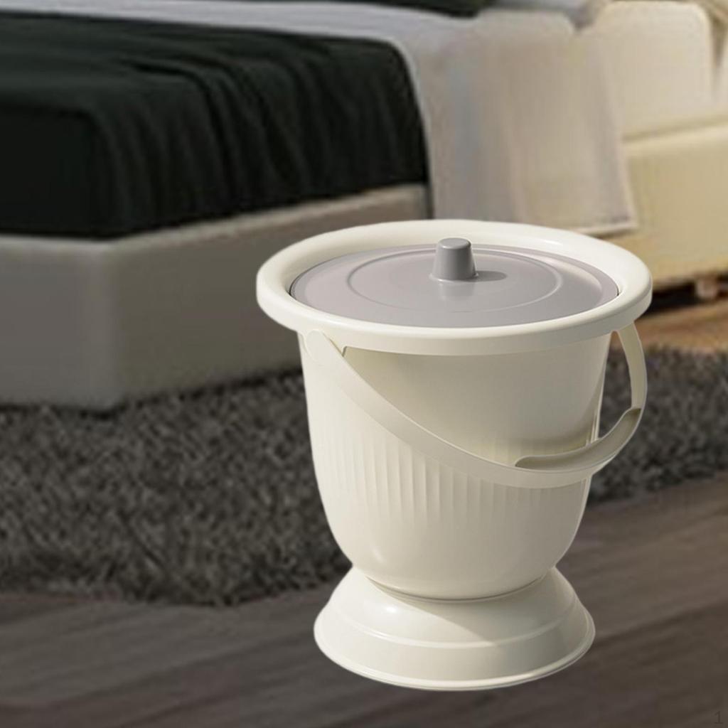Bedside Urinal Potty Bucket, Commode Household Pot Spittoon with Lid