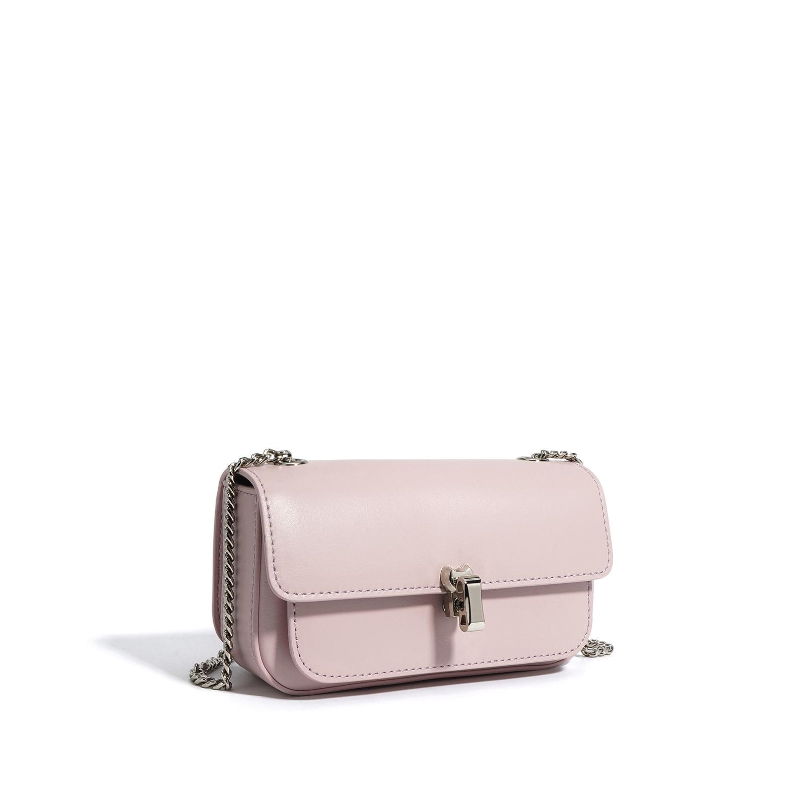 

Простая кожаная сумка-цепочка, Нишевая текстурная сумка-мессенджер для мобильного телефона, Повседневная популярная сумка, Маленькая квадратная сумка из коровьей кожи, Сумка через плечо.