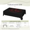 Lilith La Madre Oscura Sigillo Of Lilith The Dark Mother-Seal Rectangular Tablecloth Table Cover for Dining Events Table Cloth