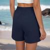 2026 Spring/Summer Women's Solid Color Harem Casual Beach Shorts - European/American Style