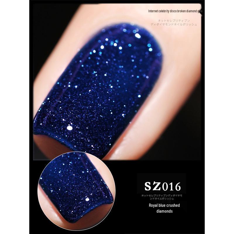 18-Color Ultra Bright Crushed Diamond Glitter Nail Gel Polish