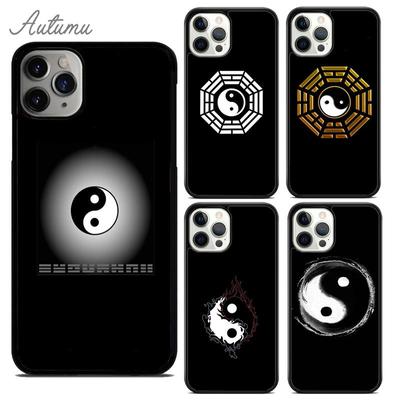 Eight Diagrams Taiji Yin Yang Phone Case for iPhone 11 12 13 14 Pro Max Mini XR XS SE 2020 7 8 Plus Samsung S21 S22 Cover Shell