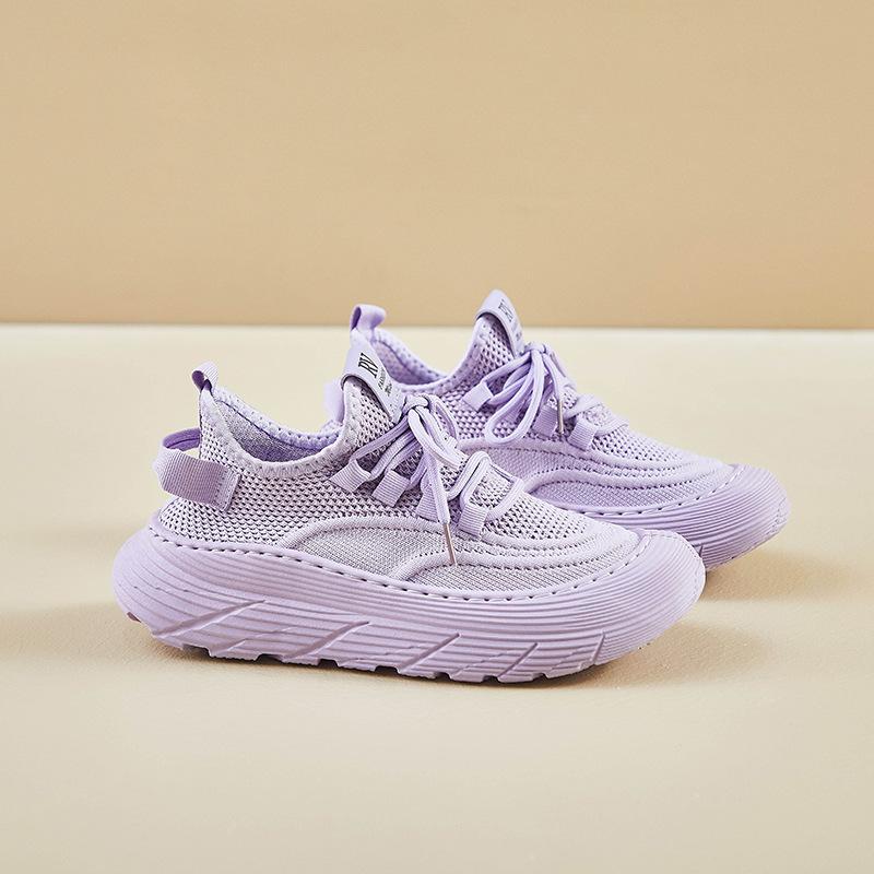 Korean version of flying woven shoes summer new student sports shoes mesh breathable fitness running casual A5001