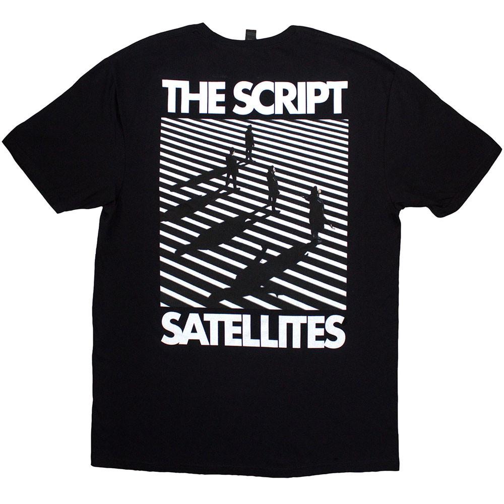 The Script Satellites And Pocket Band Logo T Shirt Unisex T-Shirt S