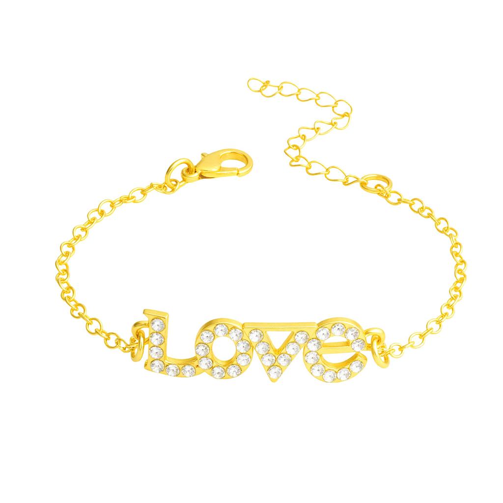 Stylish LOVE Letter Bracelet For Women Trendy Personalized Versatile Fashion Jewelry Accessory