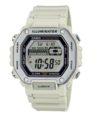 Ανδρικό ρολόι Standard Digital White Resin Strap Quartz MWD-110H-8AV 100M