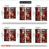 Classic Flat Printing Christmas Hot Curtains Digital Printed Polyester Drapes Party Decorations Use Set Of 2 Made