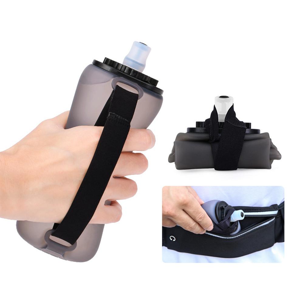Foldable Outdoor Sports Water Bottle Outdoor Cycling Sport Food Grade Water Bottle Silicone Mountaineering Portable Water Bottle