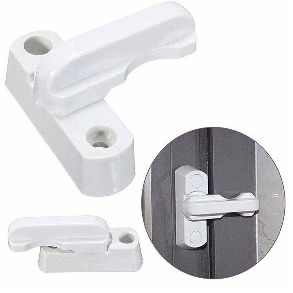 Secure Home Anti-theft Door Hasp Plastic Steel Sliding Windows Children Lock T-lock