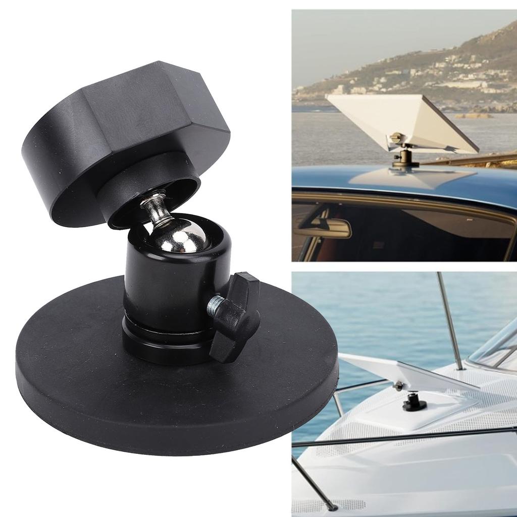 for Mini Magnetic Roof Mount 66LB Strong Suction Adjustable Angle Adaptive Easy Installation for RVs Boats Yachts Trucks