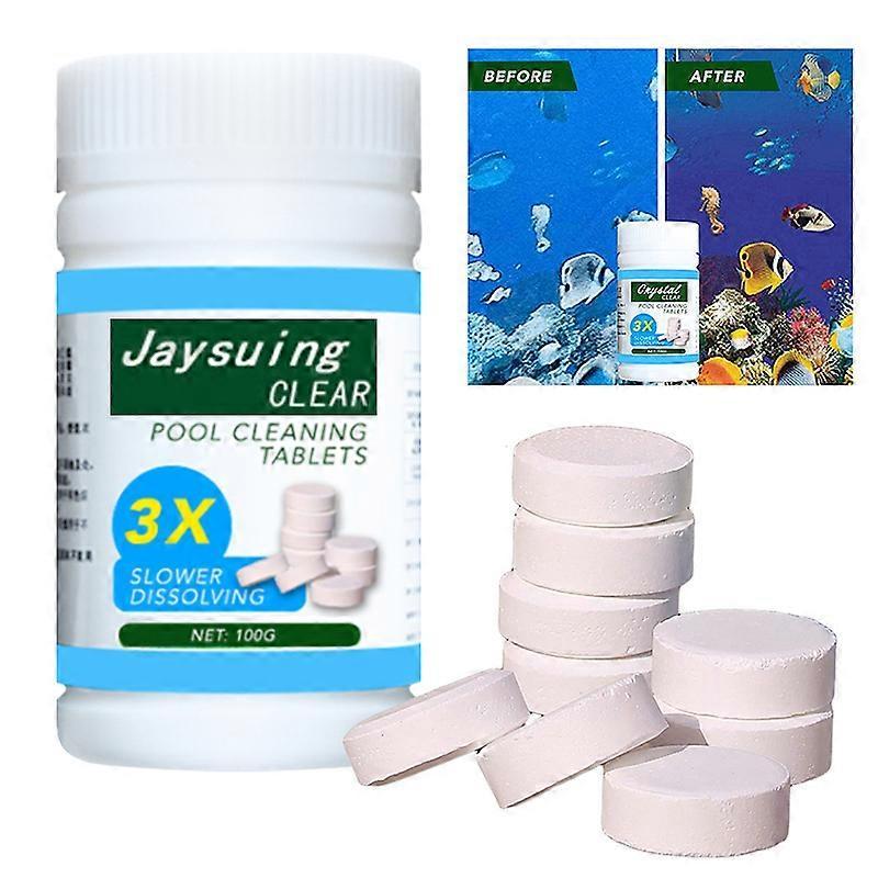 Pool Water Cleaning Chlorine Tablets Swimming Pool Cleaning Effervescent Tablet A