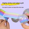 1pcs Rainbow Balls Sticky Balls Rolling Glue Stress Reducing Sticky Tape Relaxing Toys Handmade DIY Making