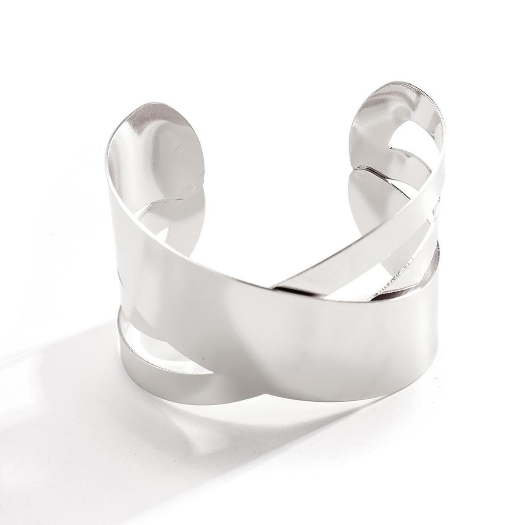 French Minimalist Retro Geometric Open Bangle