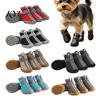 Non Slip Rubber Sole Paw Protectors 4Pcs Non-Slip Dog Shoes, Breathable Mesh Boots, Waterproof Rain Boots for Dogs Pet Small Dogs, Outdoor Walking