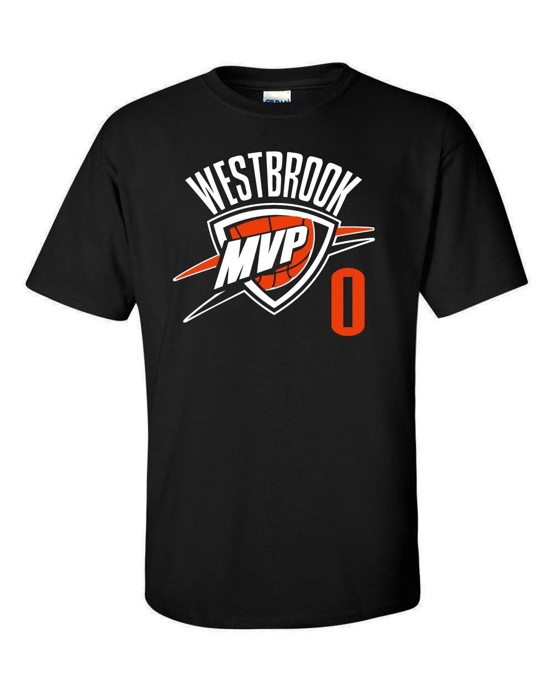 BLACK Russell Westbrook Oklahoma City MVP T-Shirt or Long Sleeve M
