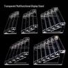 Multi-Layer Transparent Display Rack for Nail Polish, Lipstick, and Cosmetics