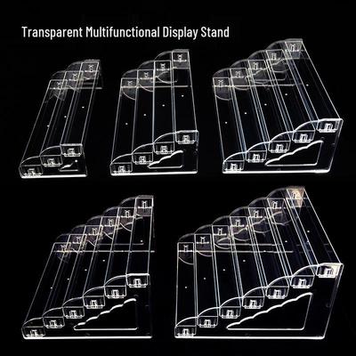 Mehrschichtiges transparentes Displayregal für Nagellack, Lippenstift und Kosmetik