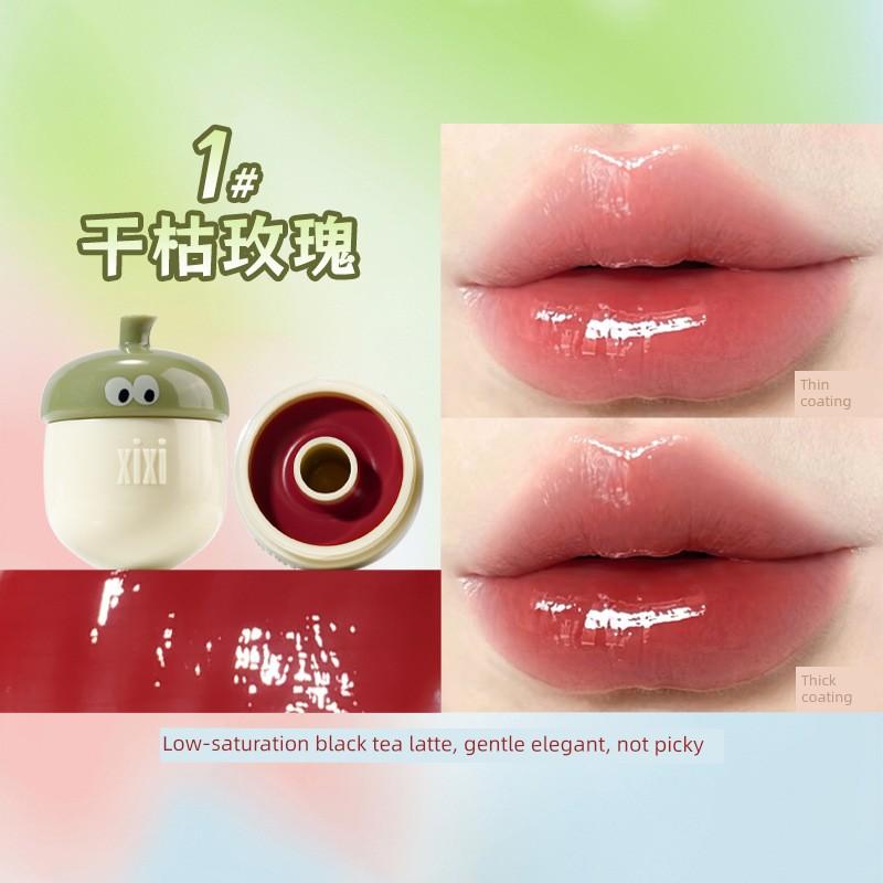 Cute and Adorable~ Li Le Hot Love Water Gloss Lip Jelly, Glossy Plump Lip Gloss, New Daily Lip Glaze for Students in Autumn and Winter