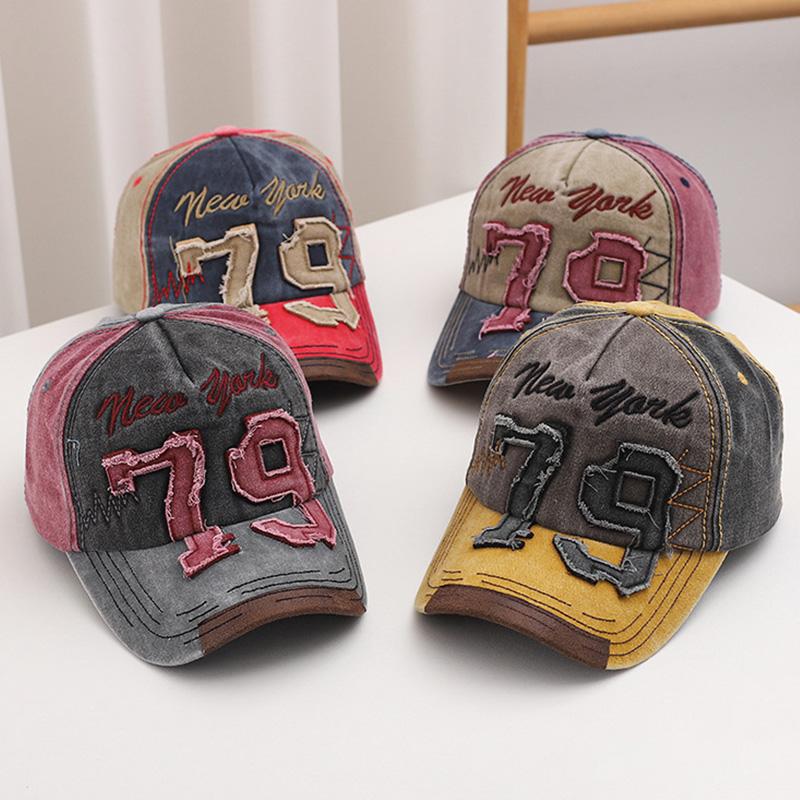 Style Baseball Cap For For Men And Women Embroidery Punk Letter Prints Peaked Sun Protection Hat For Men And Women Washed Cotton Sports Dad Trucker