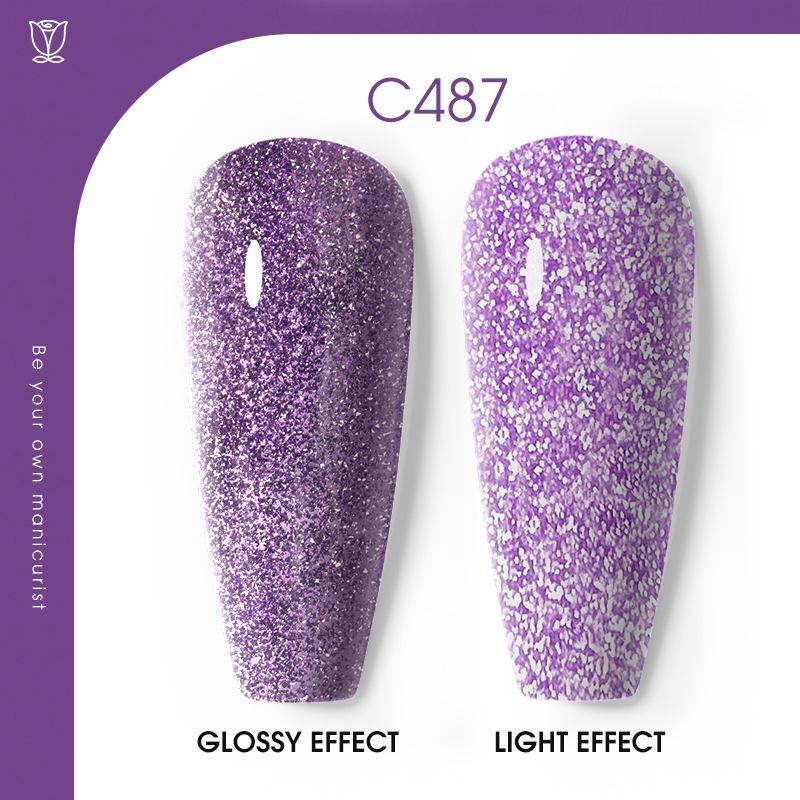 Flash Diamond Nail Polish Glue Nail Art Nail Art Glue Plastic Nail Polish Glue Popular Color Broken Diamond Leave-On
