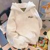 Unisex Heavyweight Hooded Cotton Sweatshirt with Plus Velvet for Autumn/Winter – Trendy, Versatile, and Loose-Fit Brand Top