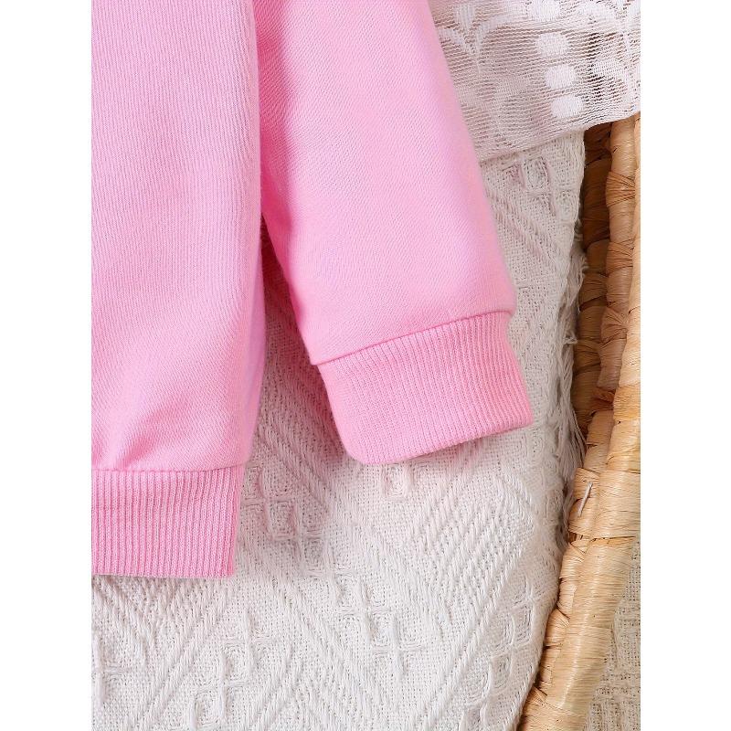 European Sizes Customized Children'S Round-Neck Sweatshirt, Pink Butterfly Letter Shirt, Initial Personalized Sweatshirt, Kids' Round-Neck Sweatshirt
