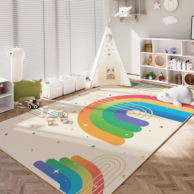 Children's Room Carpet Bedroom Cartoon Learning Reading Area Floor Mat Baby Climbing Mat Bedside Carpet Living Room