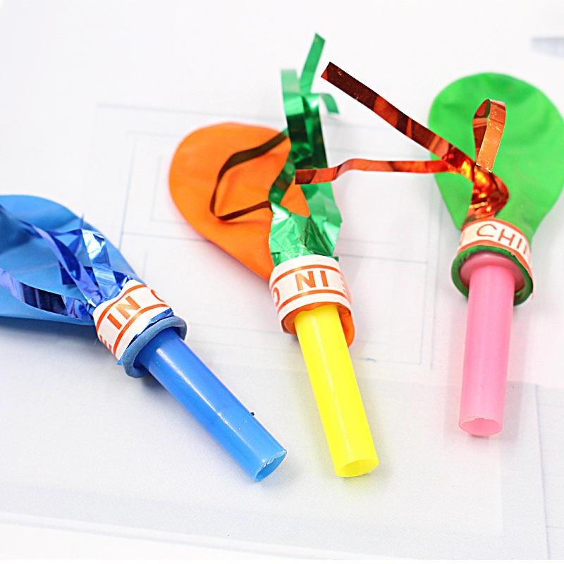 50 Stück Lustige Bunte Blaswhistle-Ballons Für Kinder Geburtstagsfeier Festival Cheerleading Geschenk Dekoration Clown Requisiten