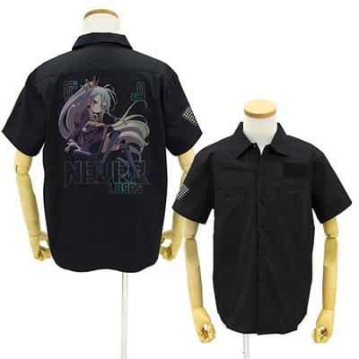 No Game No Life Full Color Work Shirt Black M Size "White"