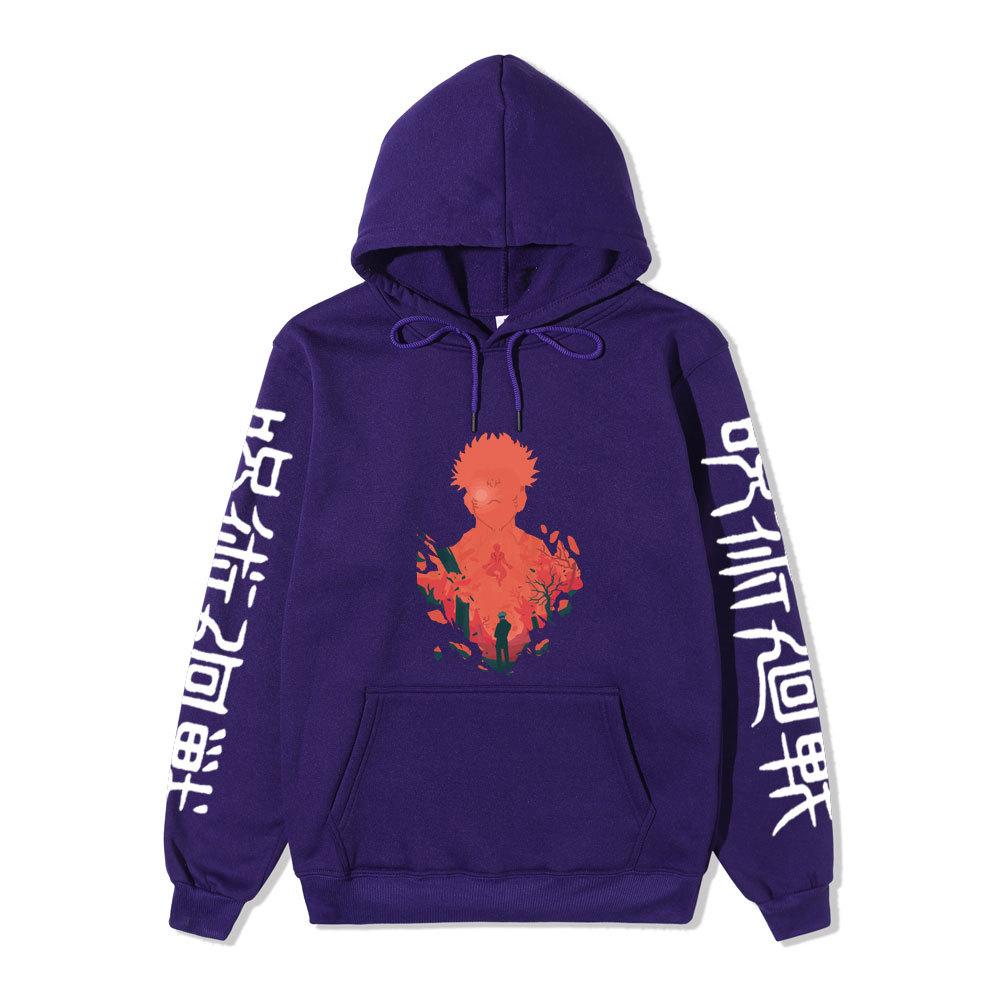 Jujutsu Kaisen Satoru Gojo Anime Graphic Hoodie Unisex Winter Fleece Lined Warm Hooded Sweatshirt Men Women Daily Casual