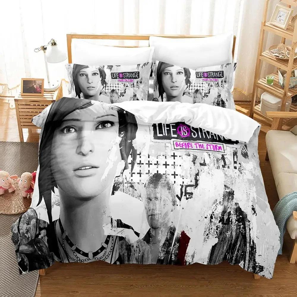 Life Is Strange Game True Colors Beding Set Soft Duvet Cover Bed Linen Set Comfortable Quilt Cover Pilowcase Warm Comforter king Quen Sized Dimensions