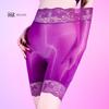 Couple Lingerie 5D Oily High-Waisted Boxer Shoers Butterfly Lace Waist Sexy Underwear See Through Stockings Sissy Pouch Panties