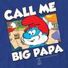 The Smurfs Unisex Adult Call Me Big Papa Smurf T-Shirt