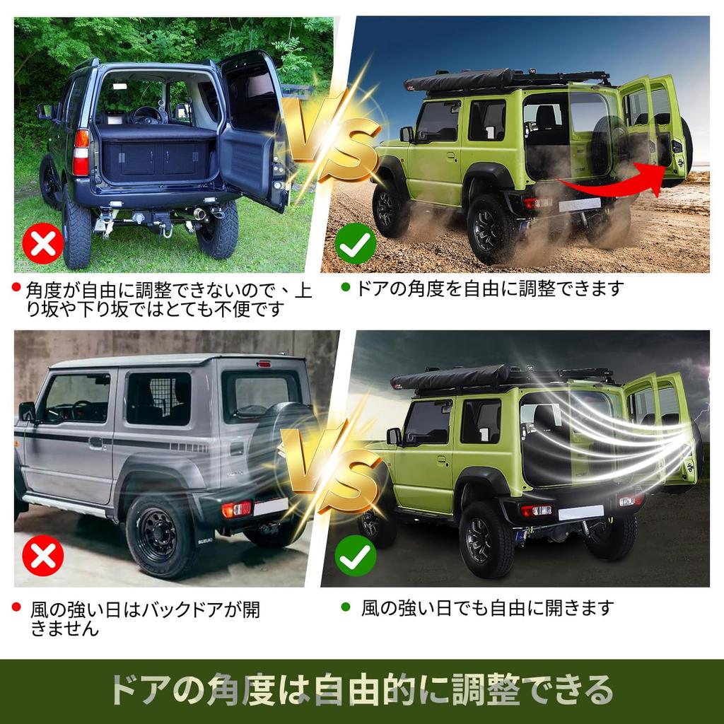 Semai Recommended Upgraded Suzuki Jimny Back Door Balancer for Rear Hatch Vehicle Inspection Genuine Hydraulic Door Punch Freely Fixes Door [2025 &