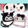 Sanrio Kuromi Melodie Animal Plush Carryall With Lace For Fashionable Girls