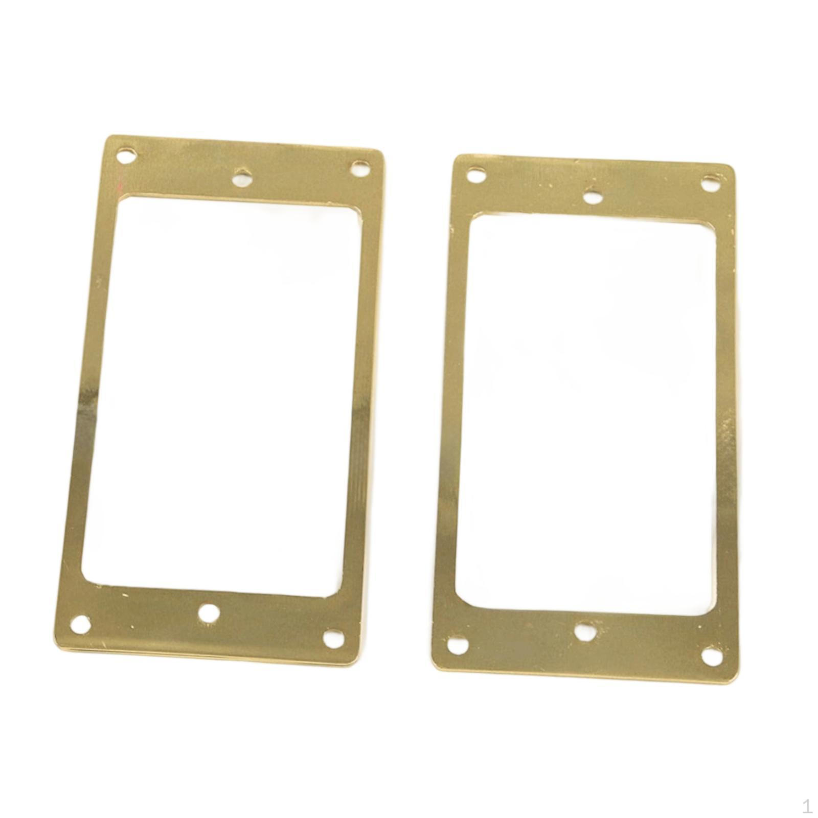 

2 Pieces Humbucker Pickup Frame Mounting for Electric Guitar with Screws золотий