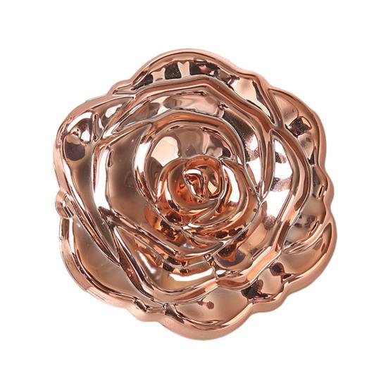 Yousheng 3D Rose Double-sided Mirror Portable Travel Mini Foldable Makeup Mirror Women Girls Vintage Pocket-sized Handheld Vanity Mirror