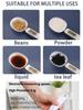 White Mini Spoon Scale Digital Kitchen Scale Electronic LCD Food Scale 0.1-500g Weight Measuring Kitchen Tool for Milk Coffee