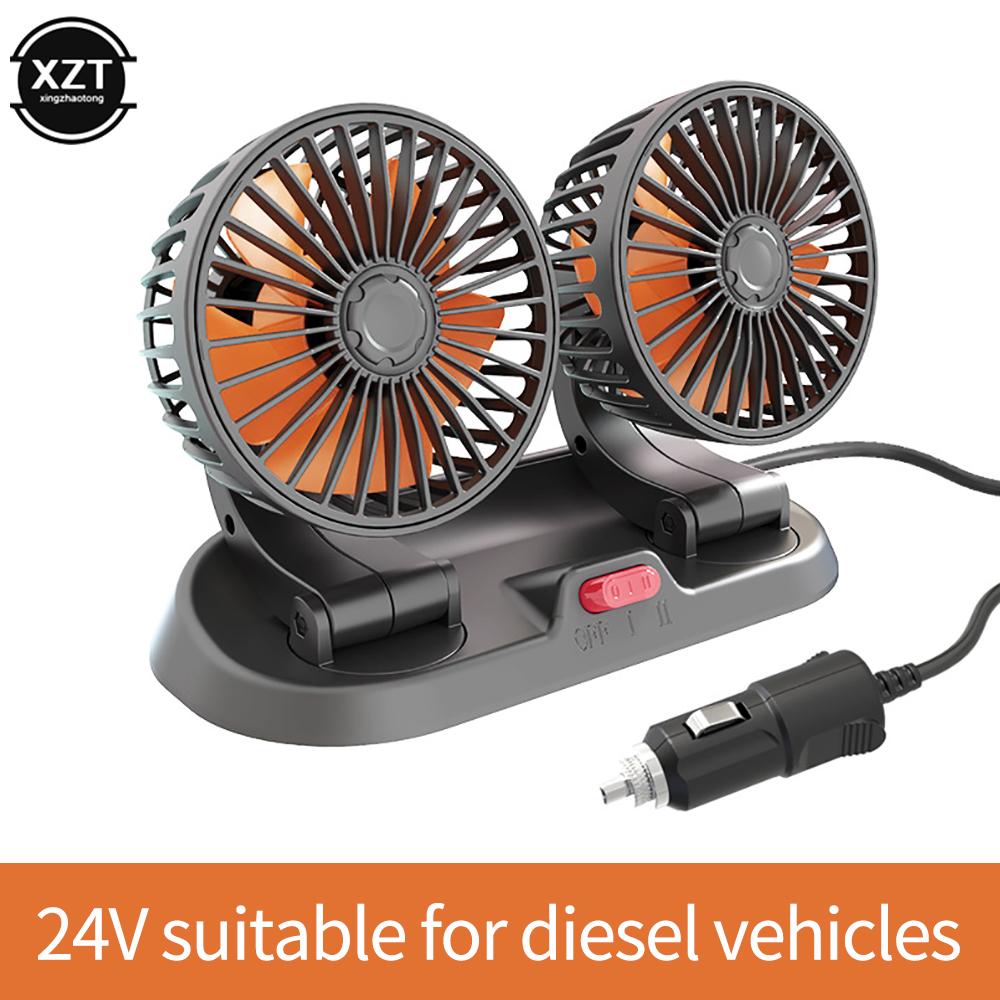 

Автомобільний вентилятор, регульований на 360°, автомобільний електричний вентилятор, USB 12 В, 24 В, 2 швидкості, безшумний автомобільний вентилятор, для домашнього столу, офісу та автомобіля
