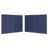 Paroi de tente - vidaXL - 2pcs - PE résistant aux UV - Fixation avec attaches - Bleu