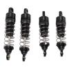 4pcs Shock Absorber Aluminum Alloy RC Spring Damper Set for Losi Mini T 2.0 2WD 118 TruckBlack