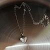 Ciondolo Collana Portafoto a Forma di Cuore Ciondoli Cuore Amore Medaglione Fluttuante Collane Moda Donna Uomo Gioielli Memoriali