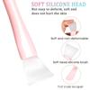 30/50/100PCS Silicone Facial Mask Brush Soft Head With Scraper Integrated Mud Film DIY Adjusting Beauty Tools Cream Cosmetics