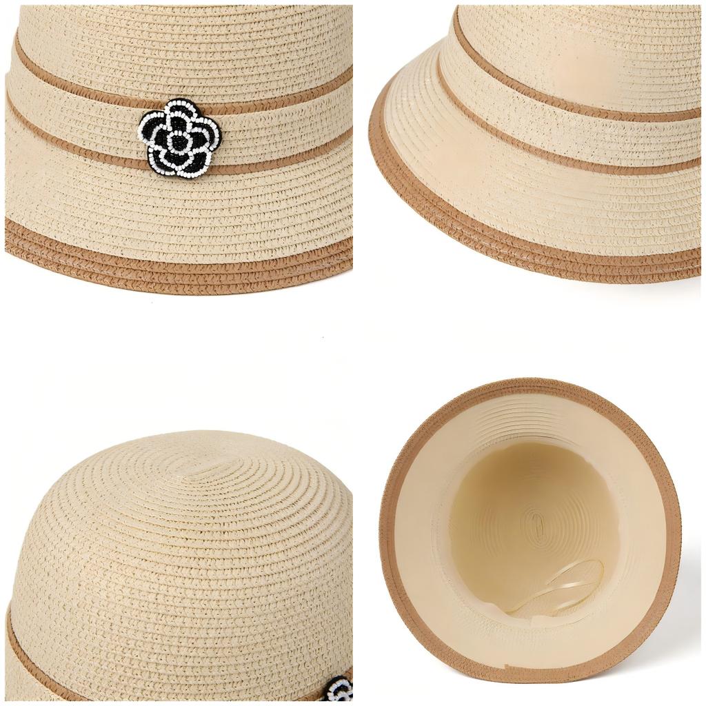 Japanese High-end Straw Hat for Women To Cover Their Faces and Prevent UV Rays In Summer Vacations Beach Hats Trendy