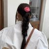 Hair Tie Silk Satin Hair Rope Korean Style Elastic Hair Band Sweet Rose Hair Rope  Kids