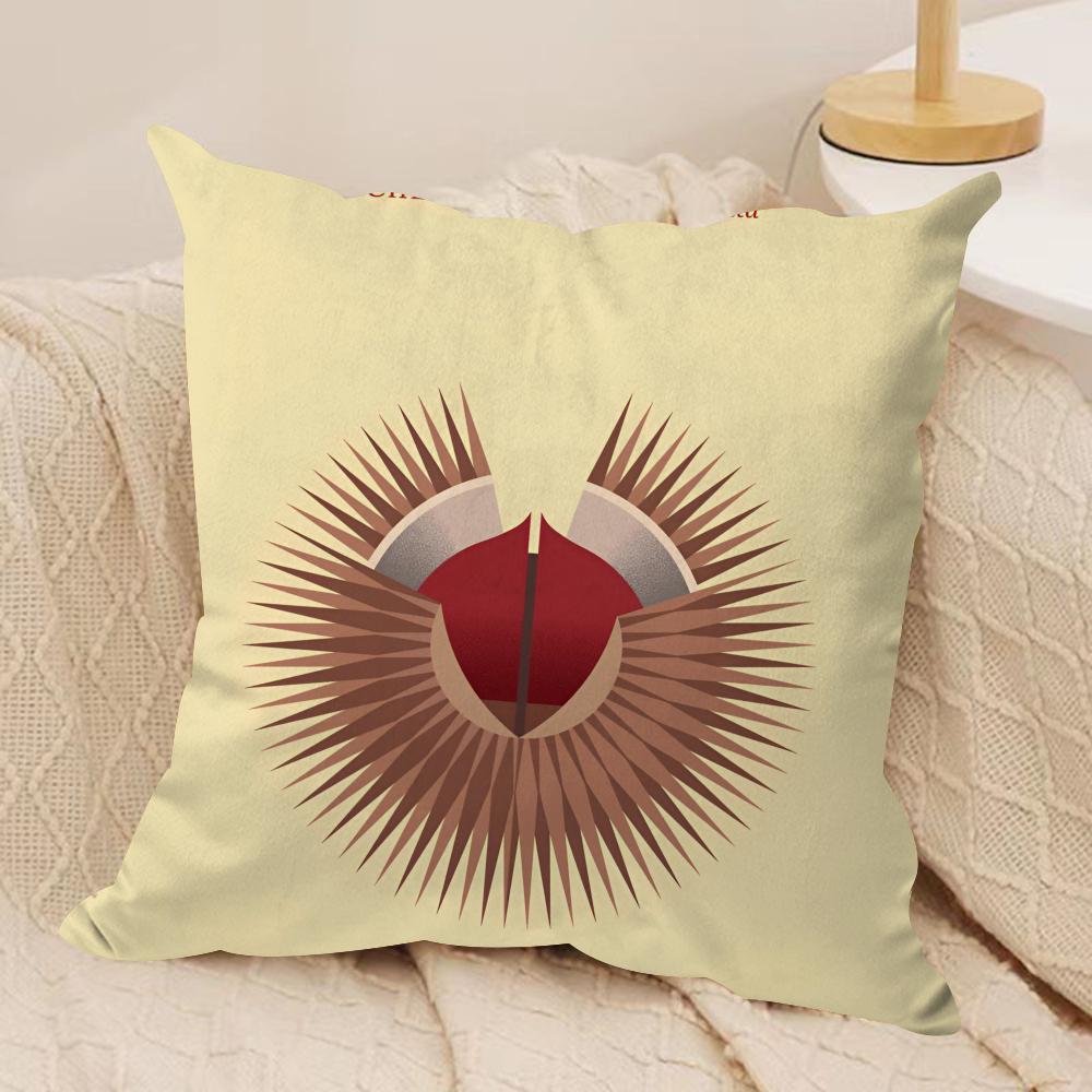 Flower Art Simple Cushion Cover Silky Short Plush DoubleSided Printed Pillow Case for Sofa All Seasons Home Decor Gift