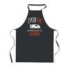 Tablier de cuisine - PLANETEE - J'peux Pas Caravane - Noir - 90x60 cm - Impression France